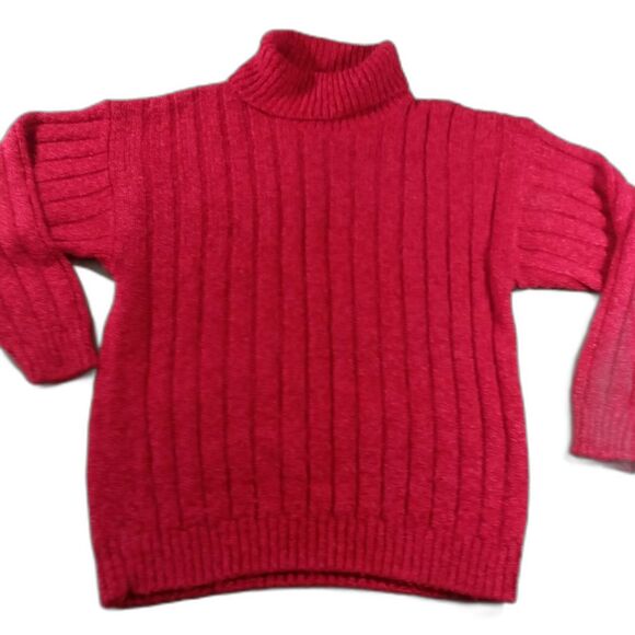 Denim Republic Red Turtleneck Sweater Vintage size L - Picture 1 of 7
